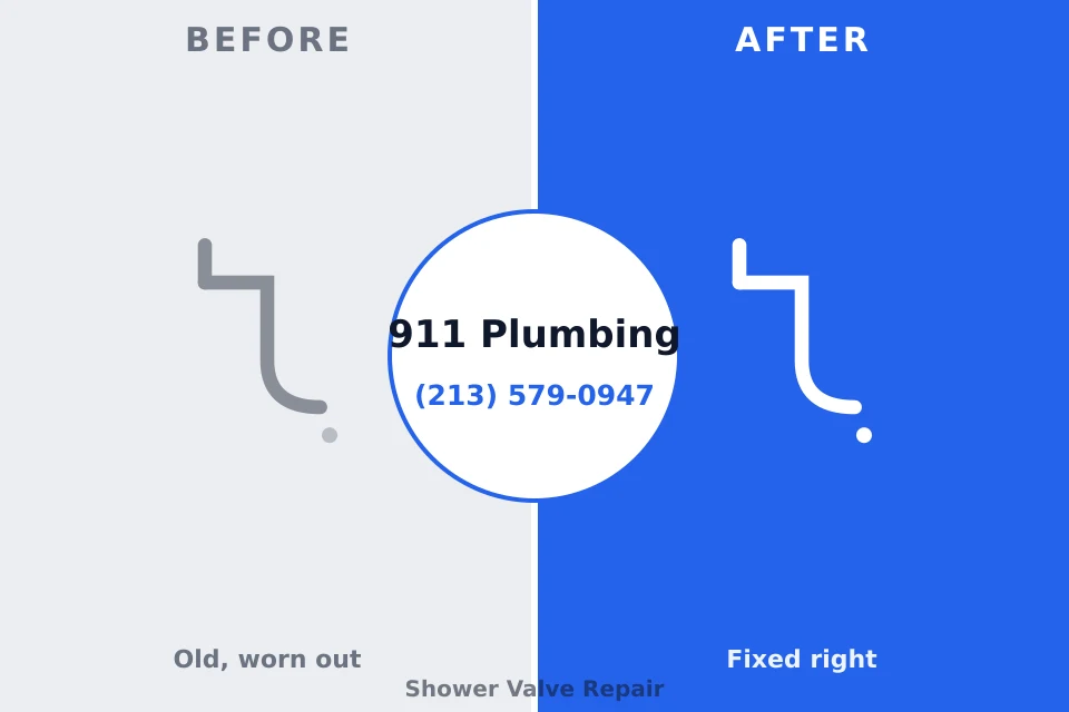 Before and after: plumbing repair Coralville, IA